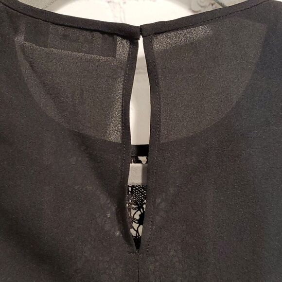 A.L.C. black silk and lace tank top - Picture 10 of 10